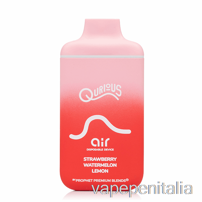 Vape Italia Qurious Air 6000 Usa E Getta Fragola Anguria Limone